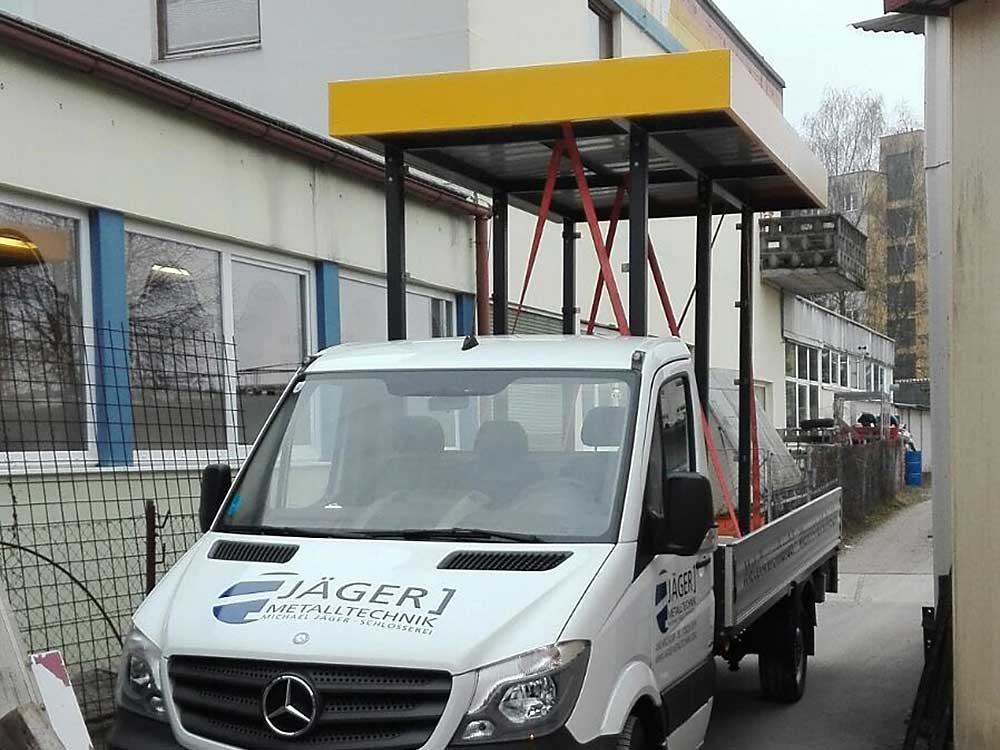 Jäger Metalltechnik: Projekt Busterminals für Gemeinde Nußbach
